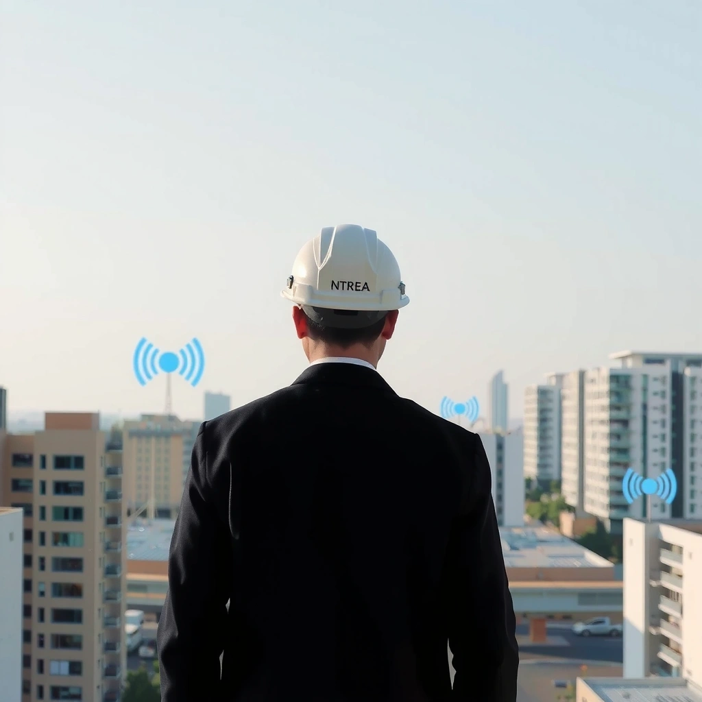Network Engineer Monitoring 5G Infrastructure